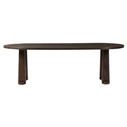 Ayla Aged Pine Oval Dining Table - 98&quot;W