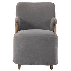 Brently Broadway Denim Linen Dining Chair