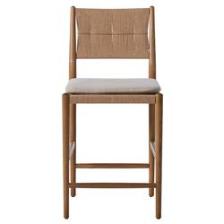 Dara Broadway Dune Linen Counter Stool