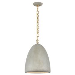 Visual Comfort Elliot Industrial Portland Grey Concrete Dome Pendant