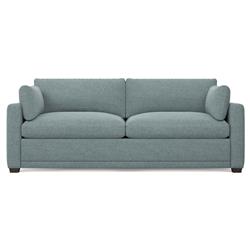Weybridge Heathered Teal 2-Cushion Sofa - 88&quot;