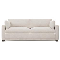 Weybridge Heathered Cream Performance 2-Cushion Sofa - 88&quot;