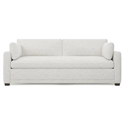Weybridge Heathered Ivory Performance Bench Cushion Sofa - 88&quot;