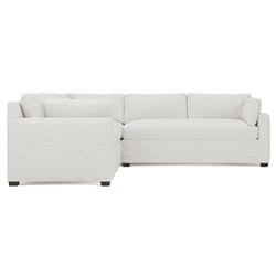 Weybridge Heathered Ivory Performance Corner Sectional - Right End - 110&quot;