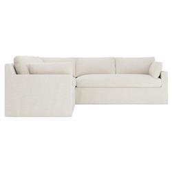 Weybridge Sea Salt Performance Slipcovered Corner Sectional - Right End - 110"