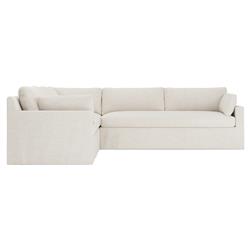 Weybridge Sea Salt Performance Slipcovered Corner Sectional - Right End - 123"