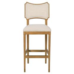 Powers Parasol Cream Stripe Auden Wood Counter Stool