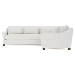 Pauline Heathered Ivory Performance Corner Sectional - Right End - 106&quot;