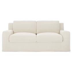 Henri Soft Ivory Loveseat - 72&quot;