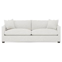 Clairmont Heathered Ivory Performance 2-Cushion Sofa - 89&quot;