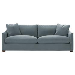 Clairmont Slate Blue 2-Cushion Sofa - 89&quot;
