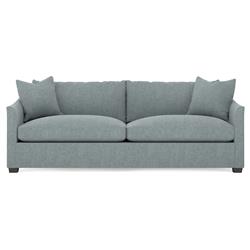 Clairmont Heathered Teal 2-Cushion Sofa - 89&quot;