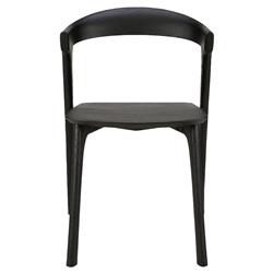 Ava Modern Classic Black Oak Dining Chair