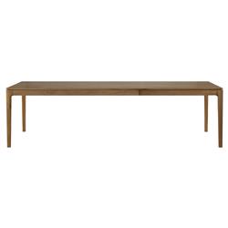 Ava Modern Classic Brown Teak Rectangular Extendable Dining Table - 71"-111"