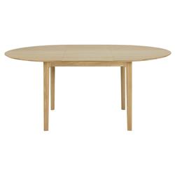 Ava Modern Classic Brown Oak Round Extendable Dining Table - 51"-71"