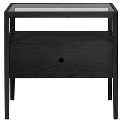 Nicole Modern Classic Black Oak Nightstand