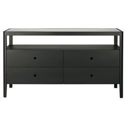 Nicole Modern Classic Black Oak Dresser