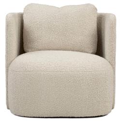 Verellen Hudson Amelia Bisque Swivel Club Chair|