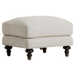 Joanne Updated Traditional Cream Ottoman