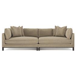 Adelle Wheat Double Bumper Sectional - 116"