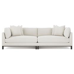 Adelle Pearl Double Bumper Sectional - 116"