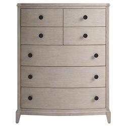 Chelle French Country Fog Wood Tall Chest