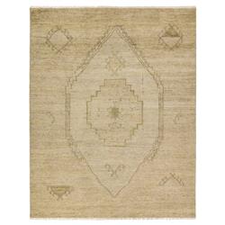 Nikita Fayola Global Green Wool Medallion Patterned Hand Knotted Rug - 6'x9'
