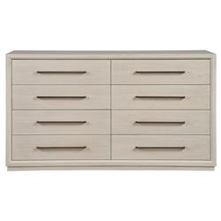 Hubbard Modern Classic White Oak Wood Double Dresser