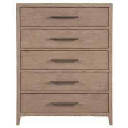 Greig Modern Classic Grey Oak Wood Tall Chest