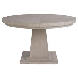 Harley Modern Classic Brown Oak Round Extendable Dining Table - 52-72&quot;