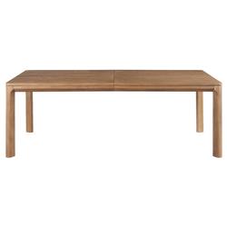 Carl Rustic Lodge Brown Oak Extendable Dining Table - 86-104&quot;