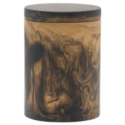 Pigeon and Poodle Duluth Global Swirled Black Resin Canister - Small