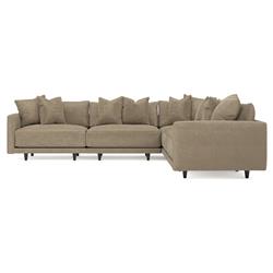 Toulouse Wheat Modular 5-Piece Corner Sectional - 129"