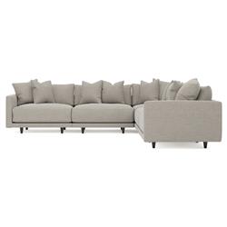 Toulouse Dove Performance Modular 5-Piece Corner Sectional - 129"