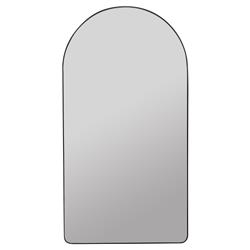 Alaina Modern Classic Black Arched Medicine Cabinet Mirror