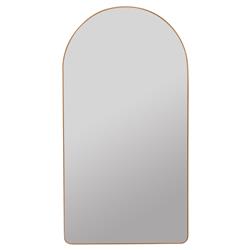 Alaina Modern Classic Gold Arched Medicine Cabinet Mirror