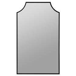 Serene Hollywood Regency Black Medicine Cabinet Mirror