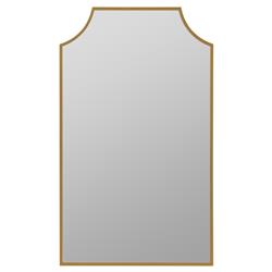 Serene Hollywood Regency Gold Medicine Cabinet Mirror