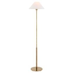 Visual Comfort Hackney Modern Classic Antique Brass Cordless Floor Lamp