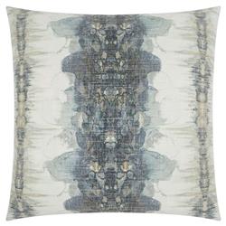 Luna Modern Blue Abstract Feather Down Decorative Throw Pillow - 20x20