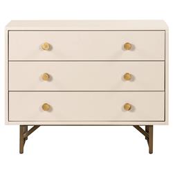 Tyra Modern Classic Cream Wood Nightstand