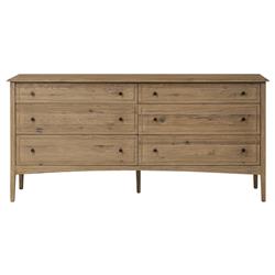 Adelaide Rustic Lodge Brown Aged Oak Double Dresser