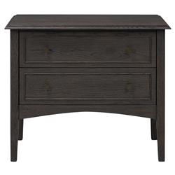 Adelaide Rustic Lodge Smoked Black Oak Nightstand