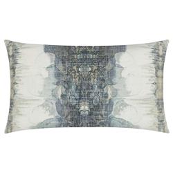 Luna Modern Blue Abstract Decorative Lumbar Pillow - 14x24