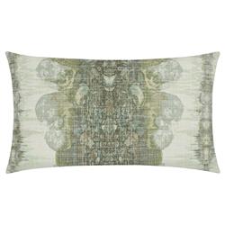 Luna Modern Green Abstract Decorative Lumbar Pillow - 14x24