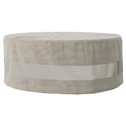 Branson Modern Grey Weatherproof Outdoor Round Coffee Table  Cover - 37&quot;