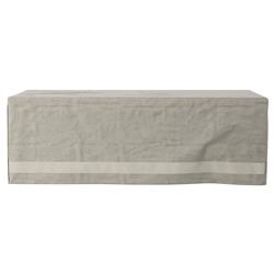 Branson Modern Classic Grey Weatherproof Outdoor Dining Table Cover - 88&quot;