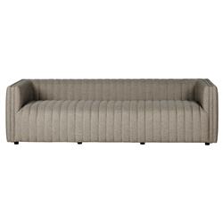 Leo Modern Classic Grey Tufted Outdoor Sofa - 97&quot;
