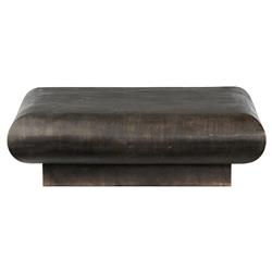 Jescha Modern Distressed Bronze Aluminum Square Outdoor Coffee Table - 48"