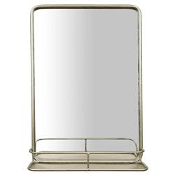 Beauden Modern Classic Antique Nickel Wall Mirror